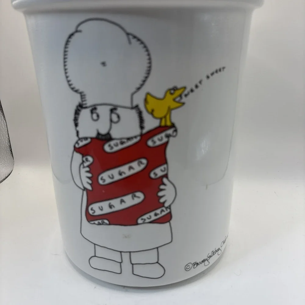 Vtg Barney Saltzberg Chefs‎ 1983 Sugar Canister Cookie Jar Made In USA Read